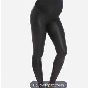 SPANX Mama Faux Leather Leggings